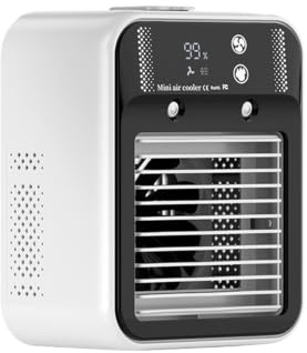 Aire Acondicionado Portátil para Habitaciones,Enfriador personal silencioso | Mini aire acondicionado 2 velocidades de | para Garaje Escritorio Cocina Dormitorio Lugar de Trabajo Hogar
