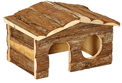 Dehner Meerschweinchen, Nagerschlafhaus Forest, ca. 26 x 19.5 x 16 cm, Holz, natur