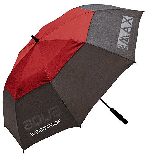BIG MAX I-Dry Aqua Golf Regenschirm mit UV Schutz - 100% Wasserdicht (Rot)
