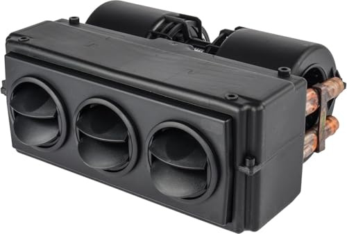 JEGS Auxiliary UTV Heater - 12/24V, 177 CFM, 20,000 BTU, Mountable Switch, Triple Louvers, 2-Speed Fan, Compact Design