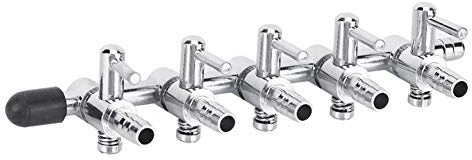 Pssopp 5 Stück Aquarium Luftverteiler Rückschlagventil Aquarium Luftpumpe Zubehör für 4/6mm Schlauch Luftpumpe(5 Wege)