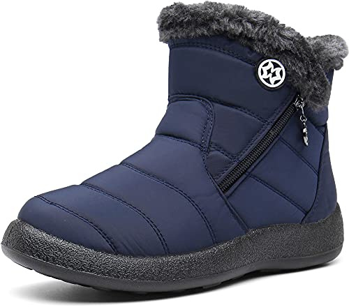 Gaatpot Stivali Donna Stivaletti Invernali,Impermeabili,blu,39 EU