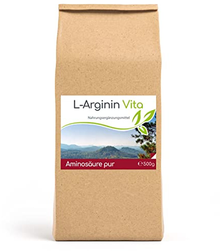 Cellavita | L-Arginin (Arginin HCL) Aminosäure, Pump Supplement, Fitness (500g im Vorratsbeutel)