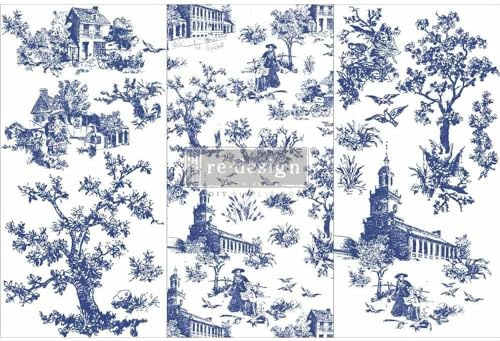 Redesign with Prima Decor Small Transfers – Toile – 3 Sheets, 6″x12″ 655350656744 Rub on Transfers for Furniture Home Decor Furniture Transfer Furniture Tattoo Wall Stickers 3D Home Wall Decal