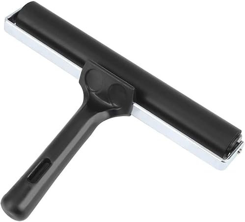 PIQIUQIU Gummiwalze, 20cm Linolwalze Gummiwalze aus Hartgummi für Linoldruck & Druckgrafik, Pinsel Farbrolle Druckgrafik Roller für Blockdruck und Handwerk