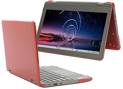 mCover Funda rígida solo compatible con Lenovo Chromebook 300E Yoga Gen4 / 100E Gen 4 de 11.6 pulgadas 2023 ~ 2024 (no es compatible con ningún otro modelo Lenovo), color rojo