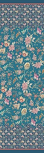 Bassetti Vicenza Foulard aus 100% Baumwolle in der Farbe Türkis/Petrol B1, Maße: 270x270 cm - 9325932