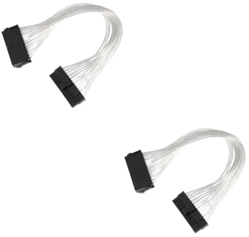 OSALADI 2pezzi Cavo Di Estensione Alimentazione Atx Pin Prolunga Flessibile Per Schede Madri Connettori Maschio e Femmina Compatibile Con Alimentatori Pin Per Installazioni Professionali e