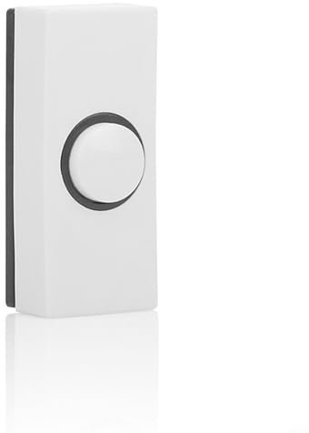 CNANRNANC Timbre de puerta con botón pulsador insertos pared plástico duro cableado 86 mm x 37 mm x 22 mm
