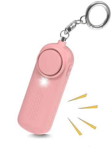 Ninonly Alarme Personnelle, 130dB Alarme de Poche Anti Agression, Sirène Personnelle d'urgence avec Lumière LED, Alarme de Sécurité pour Femmes Enfants Personnes Agées