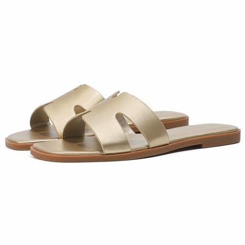 Stratuxx Kaze Open Toe Flat Dress Sandals Womens Slide Comfortable Summer Cute Beach Sandals for Women 2026