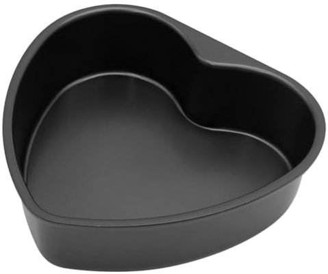 OFFSCH Tortiera a Forma Di Cuore Fondo Rimovibile, Teglia Per Torte in Alluminio Anodizzato Antiaderente, Stampo Piccolo Versatile Per Dolci Fatti in Casa e Feste