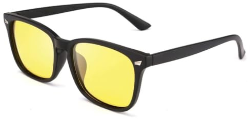 KOMUNJ Nachtsichtbrille Auto, Autofahrerbrille, Schutzbrille, Nachtsichtbrille Autofahren Polarisierte Nachtsichtbrille Autofahren Nacht für Herren Damen