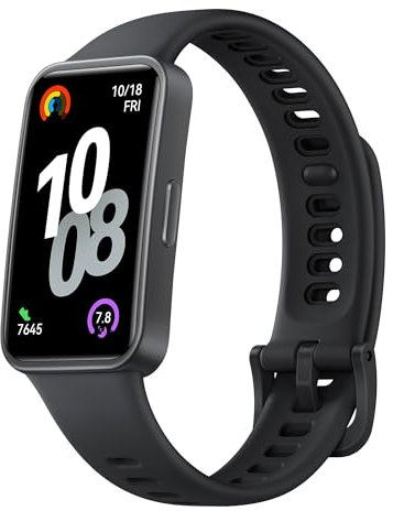 HUAWEI Band 10 Smartwatch, KI-gestütztes Fitness-Tracking, Professionelle Schlafanalyse，Durchschnittliche Herzfrequenzvariabilität (HRV) im Schlaf, Bis zu 14 Tage Akkulaufzeit, iOS & Android, Schwarz