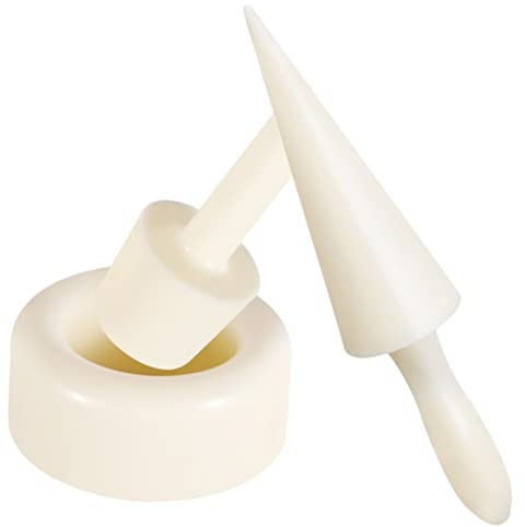CIYODO Ice Cream Cone Rollers Egg Roll Maker Waffle Cone Maker for Home Abs Material Fashionable White Easy to Use Without Burr for Ice Cream DIY Kitchen