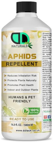 100% Natural Aphids Repellent | Safe for Humans & Pets | Protects Plants from Aphid & Bug Repellent | Ready-to-Use | Indoor & Outdoor Plants | Non-Toxic | Pet & Child-Friendly (500ml)