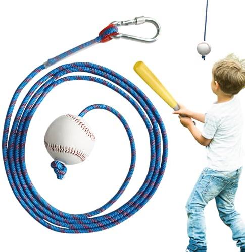 Cuerda de Swing de Béisbol Entrenador con Cuerda para Golpeo de Béisbol | Correa de Lanzamiento Portátil para Sóftbol Hombres Mujeres Entrenamiento Viaje Fildeo Interior Parque Patio Trasero