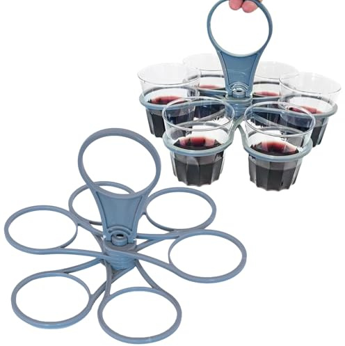 SHYSBV 1 Stück Getränketräger mit Griff Becherhalter Festival faltbarer Getränketräger tragbare Lösung für mehrere Becher wiederverwendbar für Kaffee Takeaway Partys Camping