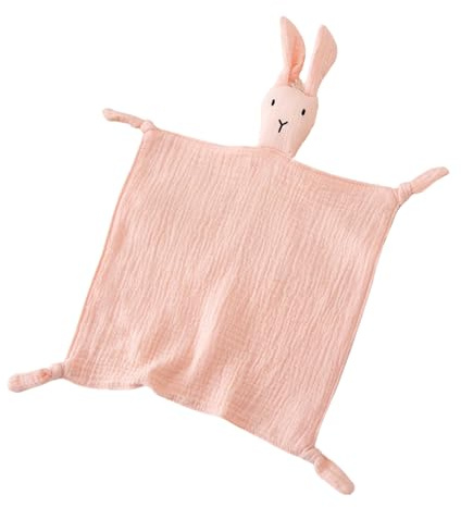 Verazquy Baby Personalised Comforter Blanket-Nursery Character Soft Muslin Cotton Security Blanket Snuggle Plush Lovey Stuffe Animals Infant Toddler Cuddle Snuggle Sensory Toy Personalised Gifts