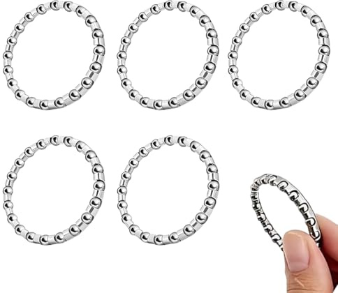 JUGUTA 5 Stück Kugellager Kugeln Fahrradteile Für Tretlager Fahrrad - Käfig Kugellager Od 40Mm, Fahrrad Zubehör Set Für Tretlager Fahrrad, Kompatibel Mit Fahrradkurbel, Streckenfahrräder(40Mm)