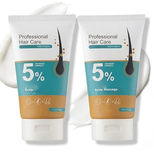 Korm-Esic-Cuidado profesional del cabello, pérdida de cabello, bálsamo para el cuero cabelludo para el crecimiento del cabello, crema de masaje para hombres y mujeres,2Pcs