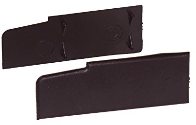 Eurocell 85mm Stub uPVC Window Sill End Caps (Pair) - Rosewood