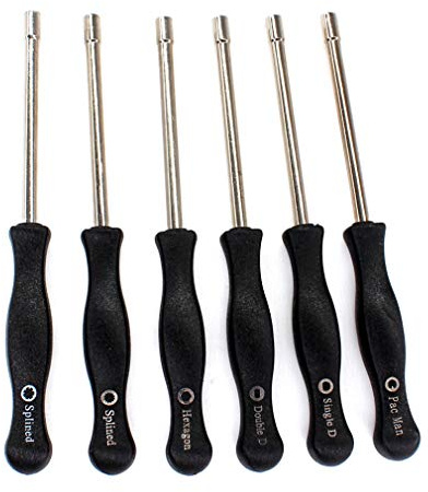 Lot de 6 tournevis carburateur de réglage pour Sears Poulan Husqvarna Weedeater Echo Toro Ryobi Homelite tronçonneuse débroussailleuse, coupe-feuilles