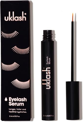 UKLASH Eyelash Growth Serum For Longer & Fuller Lashes - 3ml. Clinically Proven Formula for Naturally Longer Lashes and Extensions. Vegan & Cruelty-Free