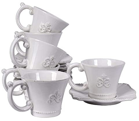 Kaffeeservice 14tlg Landhausstil Porzellanservice Teeservice Tafelservice Tassen cw508 Palazzo Exklusiv