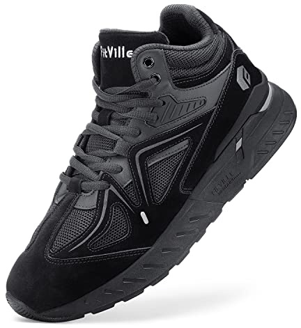 FitVille Extra Weit Laufschuhe Herren Breite Turnschuhe Sportschuhe Hoch Sneaker Bequeme Walkingschuhe Stiefel