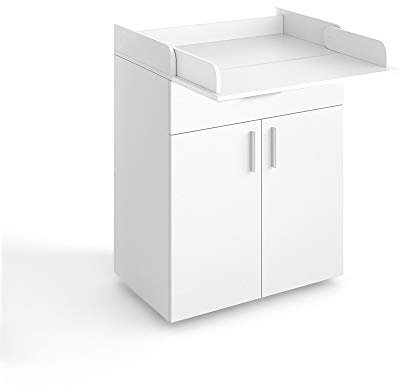 Vicco Wickelkommode Lena, Wickelaufsatz für die Kommode, Weiß, 75 x 100 cm