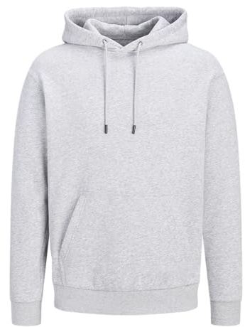 Jack & Jones Jjebradley Sudadera Con Capucha Noos Sudadera con capucha, Hombre, Gris Claro, XL