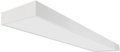 Aufbau Deckenleuchte 120x30cm 40W 3CCT variable Lichtfarbe warm-/neutral-/tageslichtweiß 3000K/4000K/6500K 5200lm 130 Lumen/Watt flimmerfrei LED-Panel mit Aufbaurahmen 1200x300x68mm