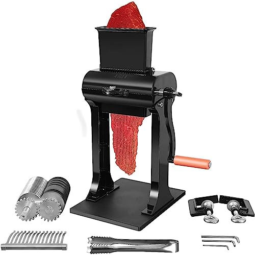 TYCIONG Vertical Manual Meat Dicing Machine, Meat Tenderizer, Jerky Cutting Machine with Stainless Steel Blades, Double Support, Freestanding, TYCIONG5yqmugxh3r
