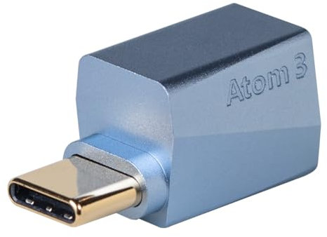 Audirect ATOM3 - Amplificador de auriculares decodificador ESSS9280 AC PRO, decodificador portátil DAC de alto rendimiento, amplificador de auriculares DAC PCM768/SD512, apto para teléfonos