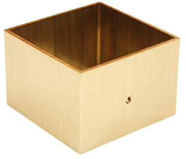SJKJNK Tischbeine Möbelfuß 1 * Möbelfüße aus Metall, quadratische Sofa-Stützbeinsätze aus reinem Kupfer, Schutzpolster für TV-Schränke und Couchtische, Rost 30 mm