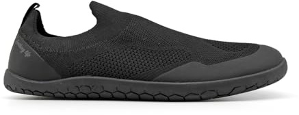 earthinglife Zapatillas unisex anchas descalzas para conectarse a la tierra con caja de dedos, antideslizantes, transpirables, cómodas, minimalistas, Negro , 40 EU