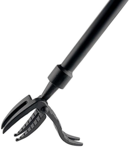 DMDMBSR 47 Weed Puller Tool, Stand Up Weed Puller Long Handle Removable Steel Tube & Non-Slip 4 Claw Steel Head Design, Manual Weeder Easily Remove Dandelion Root Tool Gardening Patio Yard