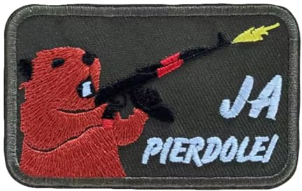 1pcs Bear Scharfschützen Aufnäher, 8x5cm Scharfschütze Klett Patch Stickerei Aufnäher Patches Tactical Morale Hook Loop Patches, 7.62cm for Tactical Gear Hat Backpack Jackets