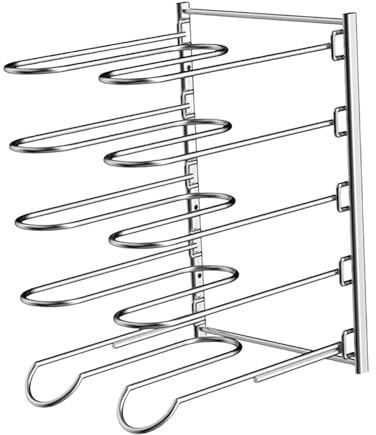 KiBcsLic Griglia per Teglia per Pizza, Griglia di Raffreddamento per Pizza Portatile a 5 Livelli per Catering,