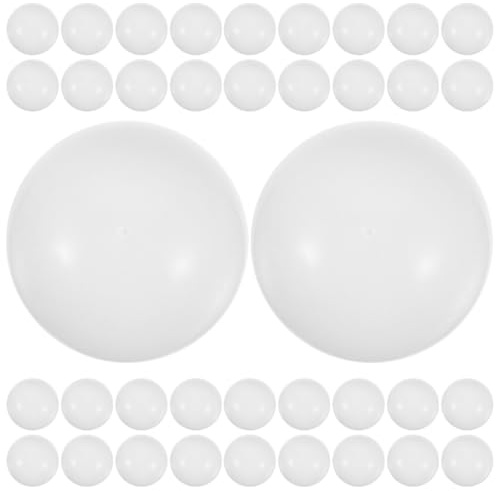 MUELODSIC 100 Leuchtende Tischtennisbälle Kunststoff Weiß im Dunkeln Spielbare Pong Bälle mit Schnellem Rückprall für Freizeit Party und Indoor/Outdoor Sport