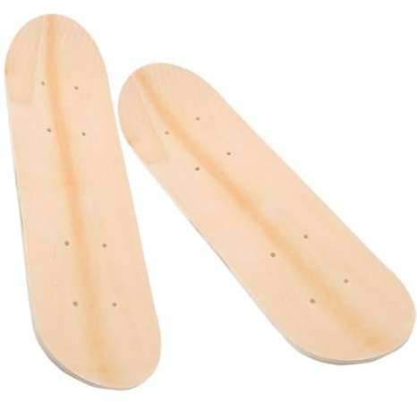 Parliky Satz Selbstgemacht Skateboard Deck Beidseitig Blank Robustes Rohling Board für Kreatives Graffiti und Malmaterial Geschenk für Kunst Skateboarding