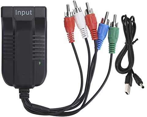 PLKYZMCDK Z10AS RGB HDMI - Adattatore convertitore compatibile con YPBPR, convertitore audio e video plug and play per TV Box, VCR, registratore DVD con supporto 1080P