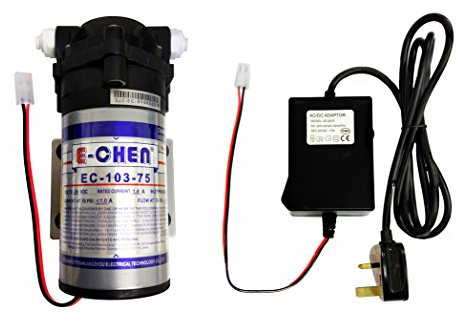 Finerfilters, E-Chen 75 GPD RO, pompa elettrica a osmosi inversa