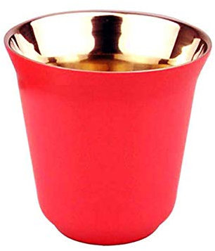XHXseller Tazze da caffè, tazzine da espresso, in acciaio inox, isolamento termico, a doppia parete, in acciaio inox, riutilizzabili