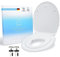 Benkstein® Toilettensitz Kinder mit Absenkautomatik oval weiß – antibakterieller WC Sitz – Quick-Release - einfache Reinigung – einfache Montage – Duroplast – abnehmbar – integrierter Kindersitz