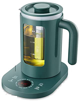 1,5L Elettrico Multifunzionale, Pentola Sanitaria In Vetro Isolato, Pentola Automatica Per Stufare, Bollitore Per Il Tè, Slow Cooker Con 24 Ore Di Standby A,A