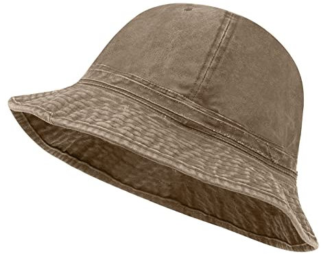 CLAPE Baumwolle Sonnenhut Herren Bucket Hat Damen Faltbar Fischerhut Retro Anglerhut Eimer Hut Sommer Schlapphut Amtungsaktiv Outdoor Hut