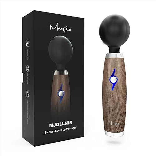 Maxgia MJOLLNIR Elektrischer Muskel Handmassagegerät, Kabellose tiefe Gewebe Triggerpunkt Massagegerät