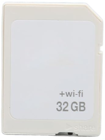 Carte de Stockage de Partage WiFi pour Appareil Photo Reflex Numérique, Classe 10, Stockage de Grande capacité, Carte Mémoire Flash SDHC WiFi sans Fil pour Appareil Photo